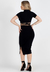 Conjunto Santorini Cropped Gola Alta e Saia Midi Luxury I UN31 - Unnah Moda Feminina Balada