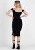 Vestido Marília Midi Ombro a Ombro I UN41 - comprar online