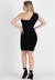 Vestido Elegante Tubinho Feminino Curto Um Ombro Só I UN45 - Unnah Moda Feminina Balada