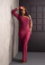 Vestido Feminino Longo Manga Só Elegante Fashion Festa I Z11 - loja online