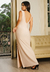 Imagem do Vestido Longo De Festa Com Fenda E Decote Em V Nas Costas Elegante I Z500