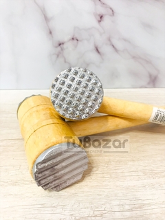 Bate bife tiernizador madera/ metal - comprar online