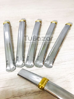 Imagen de Bombilla chata de acero inoxidable