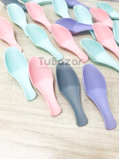 Cuchara dosificadora plástica línea joven pastel