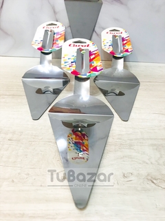 Espátula triangular de acero inoxidable Carol para torta - tienda online