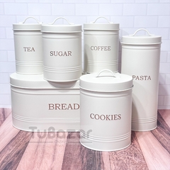 Lata vintage cafe acero pintado - tienda online