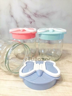 Frasco de vidrio mariposa chico - Tu Bazar Online