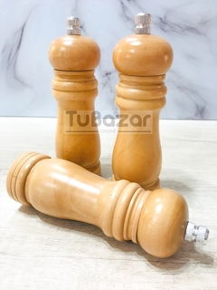 Molinillo/ pimentero de madera 15 cm