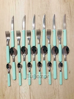 Cuchara de te Carol acqua pastel - comprar online