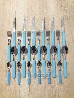 Cuchara de te Carol celeste pastel - comprar online