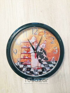 Reloj de pared cocinero 27 cm