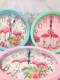 Reloj de pared flamencos 22,5 cm - comprar online