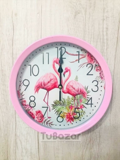 Reloj de pared flamencos 22,5 cm - tienda online