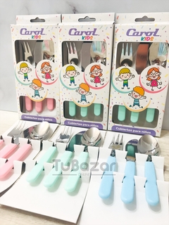 Set cubiertos Carol infantil 3 piezas