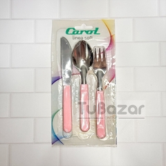 Set cubiertos Carol infantil 3 piezas - tienda online