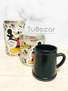Set matero estampado (yerbera, azucarera y mate de plástico) - tienda online