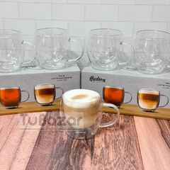 Set x2 taza doble vidrio Hudson - comprar online