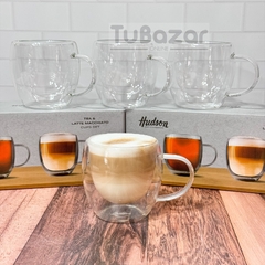 Set x2 taza doble vidrio Hudson en internet