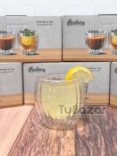Set x2 vaso doble vidrio Hudson