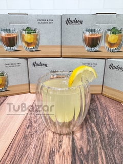 Set x2 vaso doble vidrio Hudson en internet