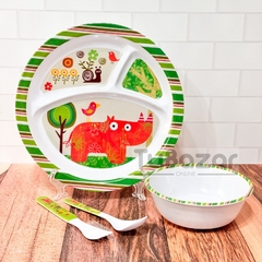 Set x4 piezas melamina infantil en internet