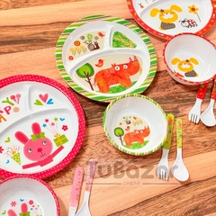 Set x4 piezas melamina infantil