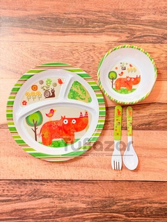 Imagen de Set x4 piezas melamina infantil
