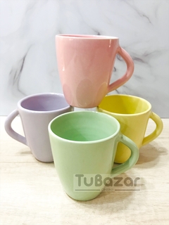 Taza pastel de cerámica esmaltada - comprar online
