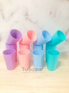 Vaso plástico pastel - Tu Bazar Online