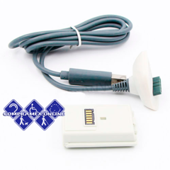 Kit Bateria Cargador Cable Carga Y Juega 360 2 Bateria