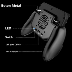 Gatillos L1r1 Control Celular Powerbank Ventilador - tienda en línea