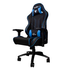 SILLA GAME FACTOR TELA RECLINABLE 4D, METAL NEGRA/AZUL CGC600-BL - comprar en línea
