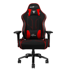 SILLA GAME FACTOR TELA RECLINABLE 4D, METAL NEGRA/ROJA CGC600-RD