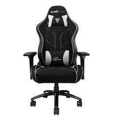 SILLA GAME FACTOR TELA RECLINABLE 4D, METAL NEGRA/BLANCA CGC600-WH