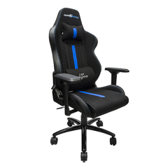 SILLA GAME FACTOR TELA RECLINABLE 4D, METAL NEGRO/AZUL CGC601-BL - comprar en línea