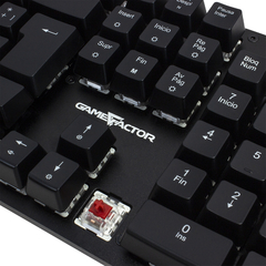 TECLADO MECANICO GAME FACTOR RAINBOW, SWITCH RED, USB, NEGRO KBG400-RD - comprar en línea