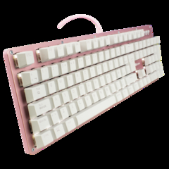 TECLADO MECANICO GAME FACTOR LUZ BLANCA/SWT BLUE/USB/ROSA KBG400-PK-BL