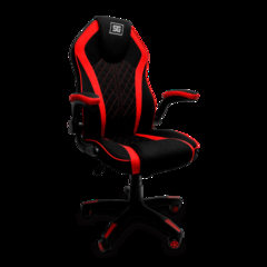 SILLA VORAGO START THE GAME TELA NEGRO/ROJO BRAZOS ABATIBLES CGC300-RD - Comprayhelp