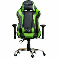 SILLA GAMER XZEAL NEG/VERDE ACERO, PVC ALTO DESEMPEÑO (ZXSXZ10Y)