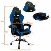 SILLA GAMER XZEAL NEG/AZUL ACERO, 3 PISTONES7PVC (XZSXZ05A) - comprar en línea