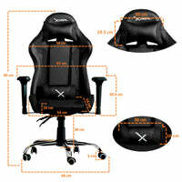 SILLA GAMER XZEAL NEGRA ACERO, PVC ALTO DESEMPEÑO (ZXSXZ10B) - comprar en línea