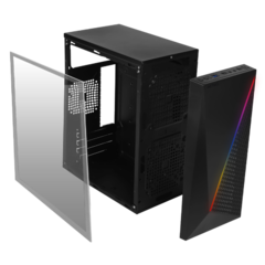 GABINETE ACTECK KIOTO COMPACT MICRO TOWER RGB 3.0 500W ACRIL AC-933070 - comprar en línea