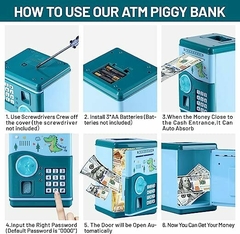 Caja Fuerte Para Niños Banco Electrónico Huella Dactilar Pig - comprar en línea