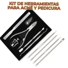 ¡Dile adiós a las imperfecciones! Kit de Herramientas para Acné y Uñas Encarnadas: 10 Piezas de Acero Inoxidable para Cuidado Preciso - Comprayhelp