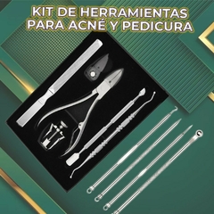 ¡Dile adiós a las imperfecciones! Kit de Herramientas para Acné y Uñas Encarnadas: 10 Piezas de Acero Inoxidable para Cuidado Preciso - tienda en línea
