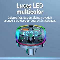 ¡Transforma Tu Viaje con el Transmisor FM Bluetooth 5.0 para Coche con LED RGB! - Comprayhelp