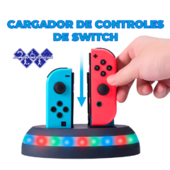 Estación De Carga Rapida Compatible Controles de Nintendo Switch Joycon - tienda en línea