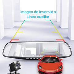 2 Cámaras Retrovisor Frente Y Trasera Graba Nocturna - comprar en línea