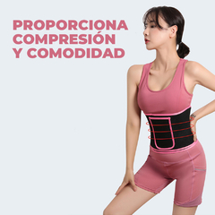 ¡La Faja Reductora Que Revoluciona Tu Figura! - Ajuste Perfecto con Velcros y Efecto Sauna para Moldear Tu Cintura - comprar en línea