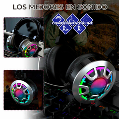 Diadema Gamer Rgb Led Colores Audifonos Ps4 Xbox Pc Laptop en internet